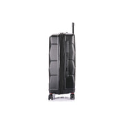 DUKAP DKZONSML-BLK Zonix 3-Piece Hardside Luggage Set | Lightweight, Durable, Expandable Suitcase with Spinner Wheels | Black