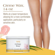 GiGi Mini Pro Hair Removal Waxing Kit, Portable Wax Warmer with Pre and Post Care, Ardell Eyebrow Palettes and Brushes, Unscented for Face and Body, GG140