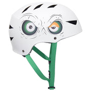 Razor Child Boys Multi-Sport Helmet with Green Eyes Design, White, Adjustable Fit, Ages 5+