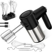 binROC HM -DCC610 Digital Display 7 Speed Rechargeable Electric Mixer, Black