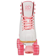 Roller Derby W412AL Pixie Hightop Adjustable Women's Roller Skates Size 7-10, White/Pink