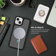 iHome 2IHPC2178B3W2 Magnetic Velo Phone Case for iPhone 15 Plus, Black