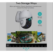 voger VG360 360 View Wifi Outdoor Security Camera 1080P with IP66 Weatherproof