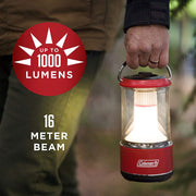 Coleman 1000 Lumens LED Camping Lantern with BatteryGuard Technology, Water-Resistant, Impact-Resistant, Green