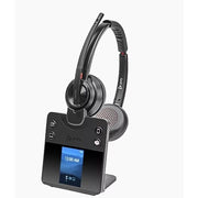 HP Poly Savi 8420 Office Series Wireless Noise Canceling Bluetooth Stereo On-Ear Headset, Black, Microsoft Teams Certified
