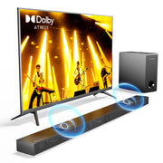 ULTIMEA Nova S70 3.1.2ch Dolby Atmos Sound Bar for TV, 2 Up-firing Drivers, 390W Peak Power Soundbar with Subwoofer