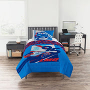 Disney Cars 2-Piece Kids Reversible Comforter and Pillowcase Bedding Set, Twin/Full, Multicolor