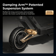 Navee ST3 Pro Electric Scooter, 1350W Motor, 46.6-Mile Range, 25 MPH Max Speed, Dual Damping Suspension, Foldable, Black