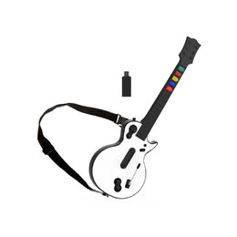 NBCP 2.4G Hero World Tour Rock Band Wireless Guitar Controller for PlayStation 3/PC, White