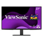 ViewSonic VG2758-2K 27 Inch QHD IPS Docking Monitor, 100Hz Refresh Rate, USB-C 100W Charging, 5-Port USB Hub, HDMI, DisplayPort, Ergonomic Stand, Black
