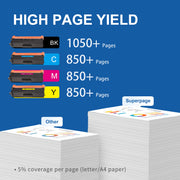 BunToner 215A Toner Cartridge Set, High Yield Black Cyan Magenta Yellow for HP Color LaserJet Pro M155 M182nw M183fw