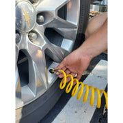 Stop & Go W0002 12 volt Single Piston Tire Inflator - 7.5ft Alligator Clip Power Cord Hooks Up To Virtually Any 12V Battery