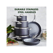 Green Pan CC000045-001 Paris Pro Ceramic Non-Stick Cookware Set, 11 Pc