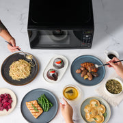 Farberware Countertop Microwave Oven, 0.7 Cu Ft, 700 Watts, Red, LED Display, Child Safety Lock, FMO07ABTRDA