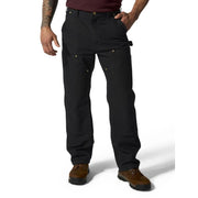 Carhartt Men's Iconic B01 Firm Duck Double-Front Work Utility Pants, Black, Loose Fit, Straight Leg, 36W x 32L, 106679