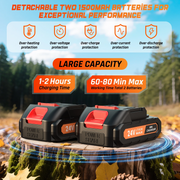 NEXPOW 6 and 8 Inch Mini Chainsaw Electric, Orange