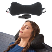 Core Products Sleep Log Bone Shaped Chiropractic Neck and Back Pillow, Adjustable Firmness, Black, 14 in x 7 in x 7 in, 60 in Strap, FIB-237