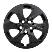 COAST2COAST Wheel Cover Set, 17 Inch, 6-Spoke Gloss Black ABS Plastic, Fits 2019-2025 Toyota RAV4, Set of 4
