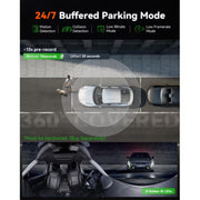 Vantrue E360 Dash Cam, 5.2K 360 Panoramic Video, Dual STARVIS 2 Sensors, HDR, 8 IR Night Vision, Front and Inside Cameras, Voice Control, Touchscreen, 24/7 Buffered Parking Mode, Supports 512GB