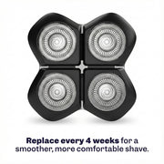 Freebird FlexSeries Pro Electric Shaver Kit, Cordless Rechargeable Waterproof Head & Body Shaver with Rotary Blades, Wet/Dry Use, 90-Minute Battery