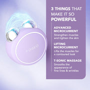 Foreo Bear 2 Go Microcurrent Facial Device, Travel-Friendly, Anti Aging, Face Sculpting, Instant Full Face Lift, Firming and Contouring, Lavender, F1825