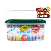 Crayola 52-3455 168 Crayon and Storage Tub