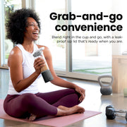 Ninja Blast Portable Personal Blender, 18 Oz, Rechargeable USB-C Base, Leak-Proof Lid with Easy Sip Spout, Green, BC150GN