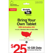 Straight Talk STRTZPBYOTVZ25-TRI Bring Your Own Tablet Sim Kit - Prepaid
