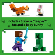 LEGO Minecraft Steve's Taiga Adventure Building Toy, 79 Pieces, Includes 4 Minifigures, Multicolor, 6581015