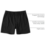 Carhartt Force Sun Defender Relaxed-Fit Pull-On Shorts for Men - Black - L