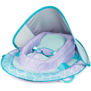 SwimWays Infant Baby Spring Float with Adjustable Sun Canopy, UPF 50+ Protection, Light Purple Mermaid, Medium, 6063764