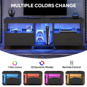 Bestier L105613B LED TV Stand Entertainment Center, Fits TVs up to 65