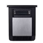 Mainstays HT1168 1500W Freestanding 4-Element Infrared Cabinet Space Heater, Black