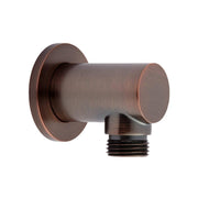Signature Hardware 425074 Cylindrical Water Supply Elbow Oil Rubbed Bronze Bath and Shower Accessories Shower Components Wall Supply Elbows