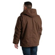 Berne Heartland Washed Chore Coat for Men - Bark - 2XLT