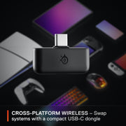 SteelSeries 61673 Arctis Nova 5P Wireless Multi-System Gaming Headset, Black