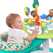 Bright Starts Around We Go 2-in-1 Walk-Around Baby Activity Center and Table, Tropic Cool, Ages 6-24 Months, 11638