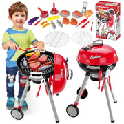 Freecat 008-901A Kids BBQ Grill Set, Toddler Kitchen Playset Toys for Toddlers Kids 3-6 Years, Set 2