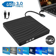 Doosl 5066B USB 3.0 Type-C External DVD Drive, Black