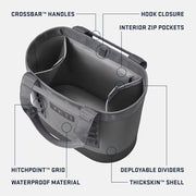 YETI Camino 50 Utility Tote Bag, Waterproof ThickSkin Shell, Deployable Internal Dividers, Molded Base, Wetlands Camo