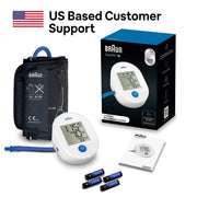 Braun BUA4000US ExactFit 1E Upper Arm Blood Pressure Monitor, Soft Inflation Technology, Large LCD Display, Universal Cuff 8.6-16.5 in, Battery Powered