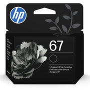 HP 67 Black Original Ink Cartridge, Laser-Quality Black Text, Approx 120 Pages, Compatible with HP ENVY and DeskJet Printers