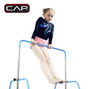 Cap Barbell Adjustable Height Horizontal Gymnastics Bar for Kids, Purple, Foldable Design, 35-51 in Height, Supports 150 lb, FMIS-GYMBAR-PL