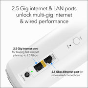 NETGEAR Orbi 360 Series Dual-Band WiFi 7 Mesh Network System, Wireless Router with 2 Extenders, 5 Gbps Speed, 6,000 sq.ft. Coverage, Supports 70 Devices, 2.5 Gigabit Internet Port