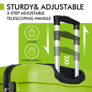 ANTAKO PC ABS Lightweight Suitcase with Wheels TSA Lock Hardshell Checked-Large Luggage 28 inch AppleGreen