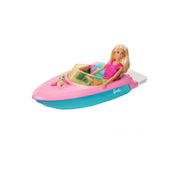 Barbie GRG29 Boat with Puppy and Accessories, Fits 3 Dolls, Floats In Water