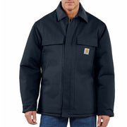 Carhartt C003 Loose-Fit Firm Duck Insulated Traditional Coat for Men - Dark Navy - XL