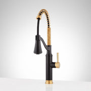 Signature Hardware 457068 Caribana 1.75 GPM Single handle Kitchen Faucet, Brushed Gold