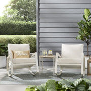 Mainstays MS5608811816013 Westmont 3-Piece Outdoor Rocker Set, White