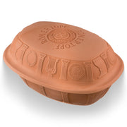 Rmertopf 50 Year Anniversary Roasting Dish, German Made Clay Baker, Non-Stick Surface, Steam-Baking, 5 Liter, Antique Design